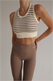 Кроп-топ в полоску (с чашечками) L100176