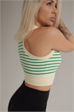 Кроп-топ в полоску (с чашечками) L100176