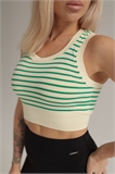 Кроп-топ в полоску (с чашечками) L100176