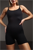 Комбинезон в рубчик на тонких бретелях с шортами L100188